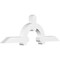 Ekena Millwork Ericson Architectural Grade PVC Gable Bracket, 60"W x 20"H x 4"D x 4"F, 8/12 Pitch GBP060X20X0404ERI00 - alternate 1